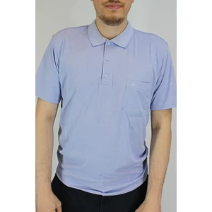 Erkek Petek Yaka Cepli Düz Baba T-Shirt