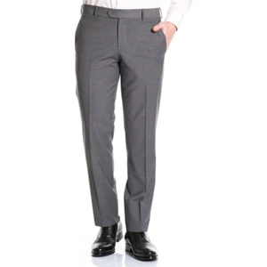 Erkek Klasik Kesim Gri Kumaş Pantolon