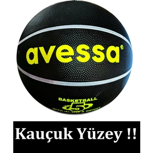 Kauçuk Yüzey Basketbol Topu No.5 Siyah