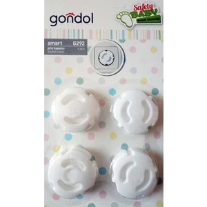 Gondol Plastik Bebek ve Çocuk Güvenliği Priz Kapatıcı 4'lü