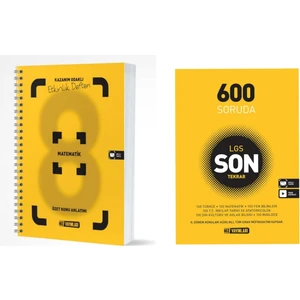 Hız Yayınları 8. Sınıf Konu Özetli Matematik Etkinlik Defteri ve Son 600