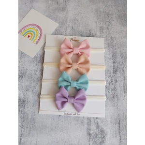 Pempem Bandana Kız Bebek 4 Lü Fiyonk Bandana Set