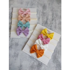 Pempem Bandana Kız Bebek 8 Li Fiyonk Bandana Set