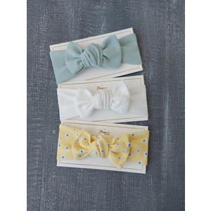 Pempem Bandana Kız Bebek Ribana Bandana 3 Lü Set