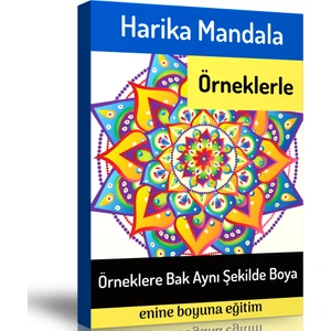 Enine Boyuna Eğitim Harika Mandala Örneklerle Spiralli Kitap