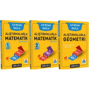 Şenol Hoca Yayınları Alıştırmalarla Matematik 1 ve 2 Kitap Alıştırmalarla Geometri Üçlü Set