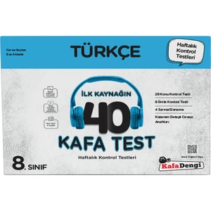 Kafa Dengi Yayınları 8.Sınıf Türkçe Kafa Testi