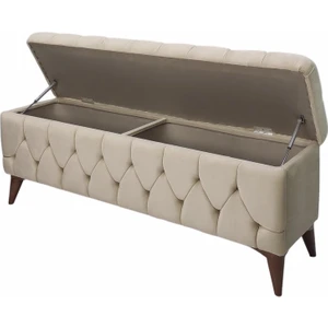 Sandıklı Puf Bench Puf 140 cm  Krem A+ Kalite
