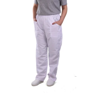 Eser - Alpaka Pantolon - Beli Lastikli - Beyaz