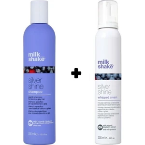 Milk Shake Silver Shine Mor Tonlama Şampuanı 300ML + Durulanmayan Köpük 200 ml