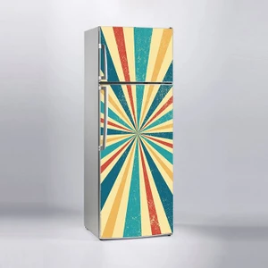 Sticker Art Buzdolabı Sticker Kaplama Dolap Kaplama Etiketi Retro