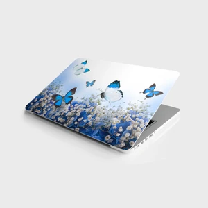 Sticker Art Laptop Sticker Bilgisayar Notebook Pc Kaplama Etiketi Mavi Kelebek