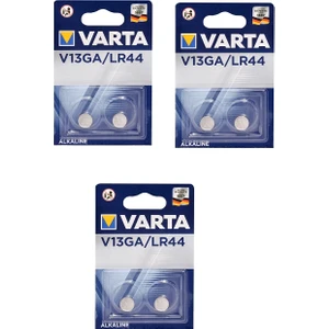 Alkaline V13GA / LR44 / 1,5 V 2li Pil 3 Paket