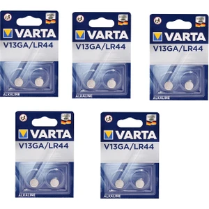 Alkaline V13GA / LR44 / 1,5 V 2'li Pil 5 Paket