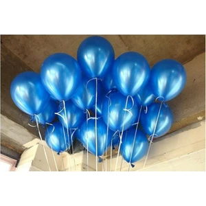 Bal10 Dünyası 12 Inç Metalik Koyu Mavi Balon 20'li