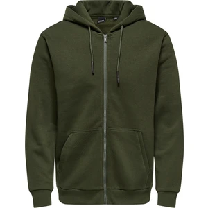 Only & Sons Ceres Life Zip Thr Hoodie Sweat Noos Erkek Haki Sweatshirt 22018684-03