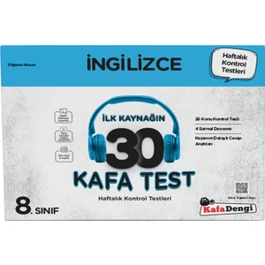Kafa Dengi Yayınları 8.Sınıf Ingilizce Kafa Testi
