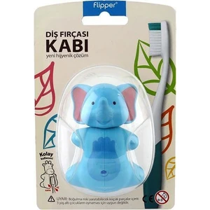 Flipper Diş Fırçası Kabı Fil Figürlü Vantuzlu 1 Adet