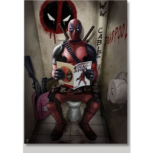 Ahşap Tablo Deadpool Film Afişleri Kanvas Tablo