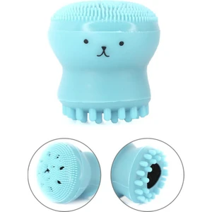 Mujgan Ahtapot Şekilli Peeling Silikon Cilt Temizleme Fırçası Açık Mavi Renk Mujgan