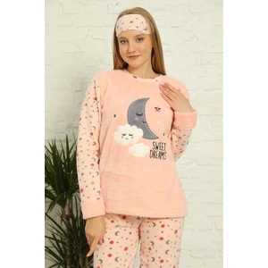 Welsoft Polar Kadın Manşetli Pijama Takımı 8436