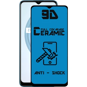 Case World Caseworld Realme C21 Tam Kaplayan Seramik Nano Esnek Ekran Koruyucu Cam