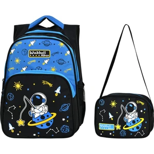 Paul Brand Astronot Siyah-Mavi Okul Çantası ve Beslenme PBW1526