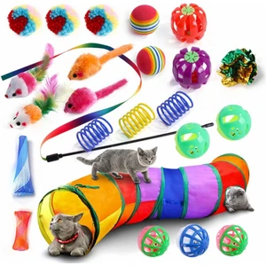 Pet Tünel Seti Kedi Oyuncak Seti 24 Parça (Yurt Dışından)