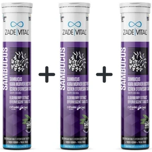 Zade Vital Sambucus - Kara Mürver Ekstresi Efervesan 60 Tablet