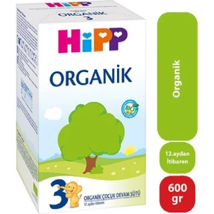 3 Organik Devam Sütü 600 gr