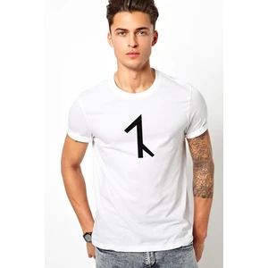 Türk Boyları Avşar Baskılı Beyaz Erkek Örme Tshirt