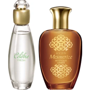 Celebre Fresh ve Mesmerize Mystique Amber Kadın Parfüm Paketi