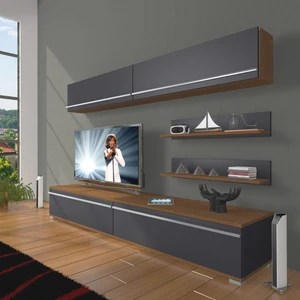 Eko 5 Mdf Std Tv Ünitesi Tv Sehpası Ceviz Antrasit