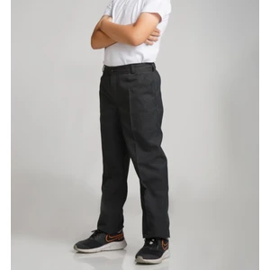 Beli Ribanalı Tam Lastikli Kanvas Kumaş Okul Pantolonu