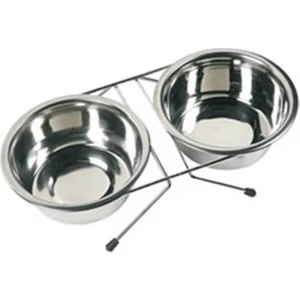 Ikili Çelik Mama Kabı 2 X16 cm