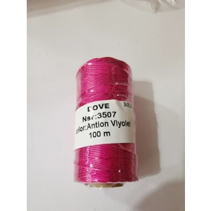 Livza Bijuteri Paraşüt Ipi Takı Malzemesi 100 Mt. Fuşya Pembe