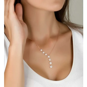 Else Silver Sıra Yıldızlar Gümüş Kolye