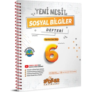 Spoiler Yayınları Spoiler 6.sınıf Yenı Nesıl Sosyal Bılgıler Defterı