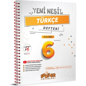 Spoiler Yayınları Spoiler 6.sınıf Yenı Nesıl Türkçe Defterı