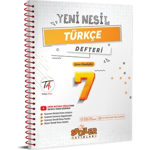 Spoiler Yayınları Spoiler 7.sınıf Yenı Nesıl Türkçe Defterı