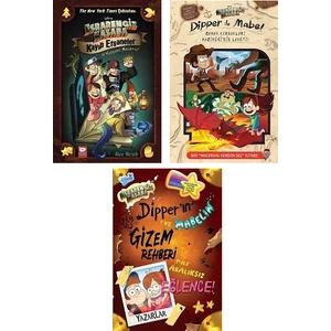 Esrarengiz Kasaba Seti 3 Kitap / Kayıp Efsaneler - Dipper ile Mabel Zaman Korsanları Hazinesinin Laneti - Dipper'in ve Mabel'in Gizem Rehberi ile Aralıksız Eğlence