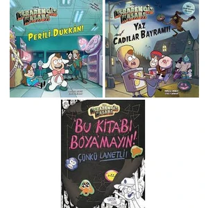 Esrarengiz Kasaba Seti 3 Kitap / Perili Dükkan - Yaz Cadılar Bayramı - Bu Kitabı Boyamayın Çünkü Lanetli