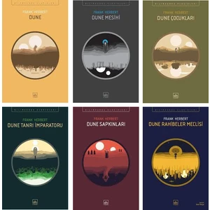 Dune Serisi:Dune Mesihi -Dune Tanrı İmparatoru - Dune Sapkınları -Dune Çocukları - 6 Kitap Set - Frank Herbert
