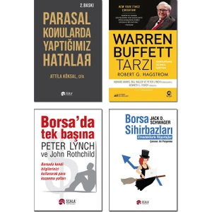 Parasal Konularda Yaptığımız Hatalar + Warren Buffett Tarzı + Borsa Sihirbazları + Borsa’da Tek Başına / 4 Kitap Set