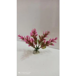 Canlı Petshop Uçlu Gül Plastik Bitki Kırmızı 12 cm