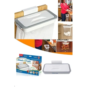 3K Home Attach A Trash Kapaklı Çöp Poşeti Tutucu Aparat Lavabo Çöp Poşeti Tutucu