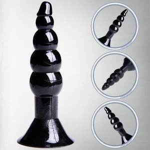 Yeni Başlayanlar Için 5 Boğumlu Siyah Anal Plug