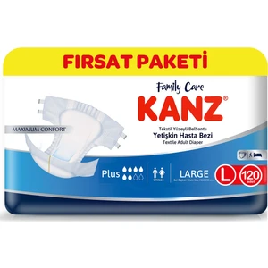 Kanz Yetişkin Bezi Large 120 Adet Fırsat Paketi