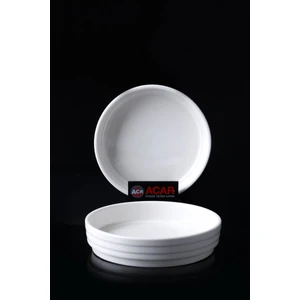 Bianca Perla 6lı Porselen Yuvarlak Tabak - 12,7 cm