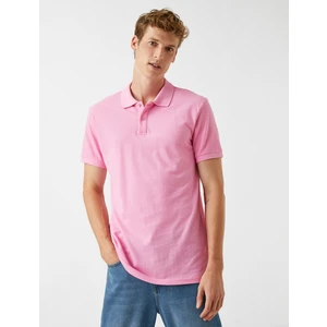 Erkek Basic Polo Yaka Tişört Pamuklu